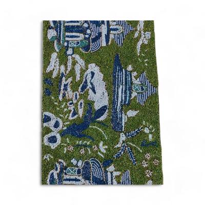 Fantastic Chinoiserie Motif Beaded Centerpiece Runner
