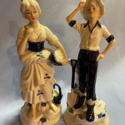 Colonial boy & girl-cobalt blue