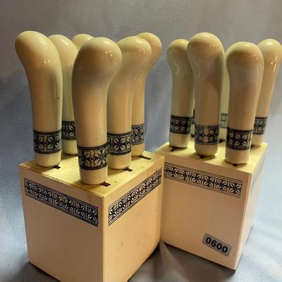 Canapé 6 piece knife set with block