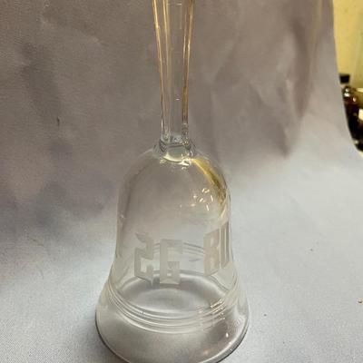 Etched glass bell