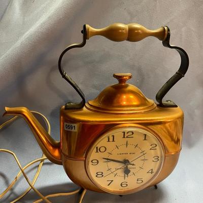 Vintage GE electric tea pot clock