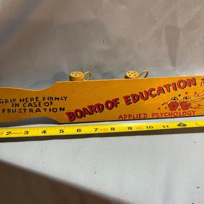 Board of education paddle
