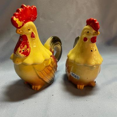 Rooster and chicken