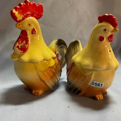 Rooster and chicken