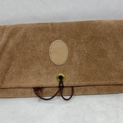 Faux Suede Jewelry Wallet