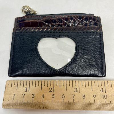 Brighton Coin Purse Vintage black leather.