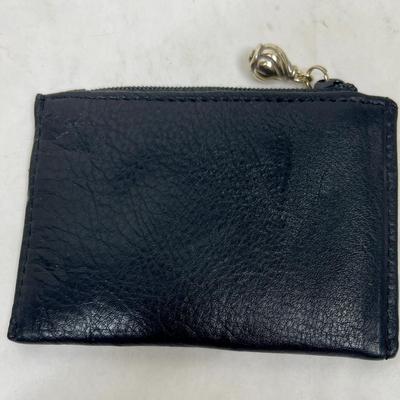 Brighton Coin Purse Vintage black leather.
