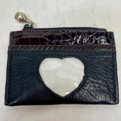 Brighton Coin Purse Vintage black leather.