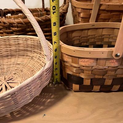 Lot of 13 Baskets - Longaberger, Vintage, Rustic