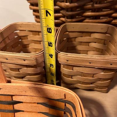Lot of 13 Baskets - Longaberger, Vintage, Rustic