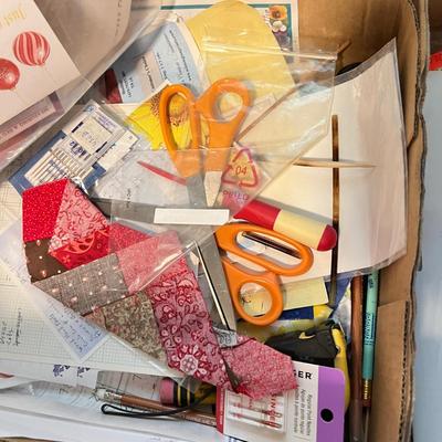 HUGE Quilters Lot - Tools, Projects, Fabric, Sewing, Tabletop Ironing Board