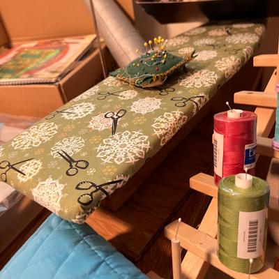 HUGE Quilters Lot - Tools, Projects, Fabric, Sewing, Tabletop Ironing Board