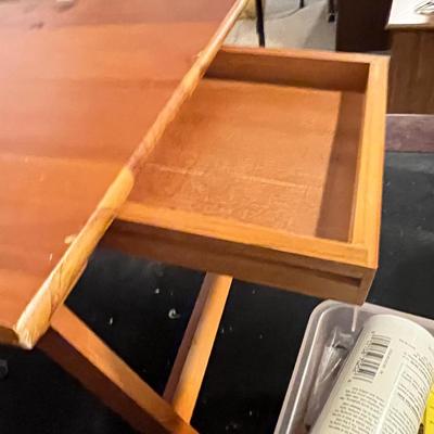 Painting Lot - Acrylic Paints, Brushes, Wooden Laptop Easel Desk, Etc.