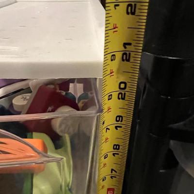 Huge Lot of Paper Punches, Decorative Scissors + 2 Storage Carts