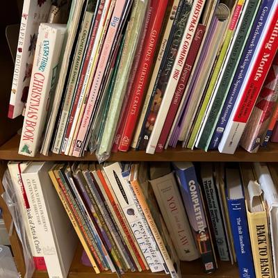 Huge Lot Crafting Books - Jewelry, Quilts, Paper, Sewing, Embroidery, Crafting