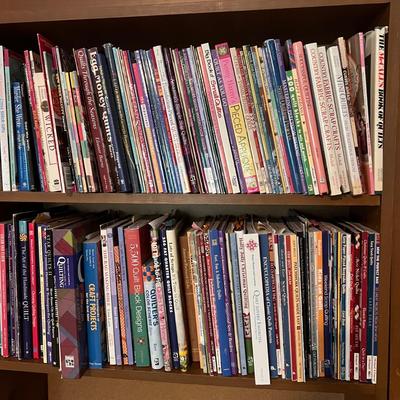 Huge Lot Crafting Books - Jewelry, Quilts, Paper, Sewing, Embroidery, Crafting