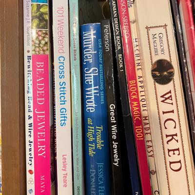 Huge Lot Crafting Books - Jewelry, Quilts, Paper, Sewing, Embroidery, Crafting