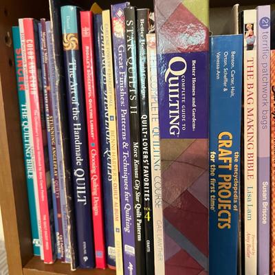 Huge Lot Crafting Books - Jewelry, Quilts, Paper, Sewing, Embroidery, Crafting