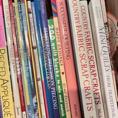 Huge Lot Crafting Books - Jewelry, Quilts, Paper, Sewing, Embroidery, Crafting