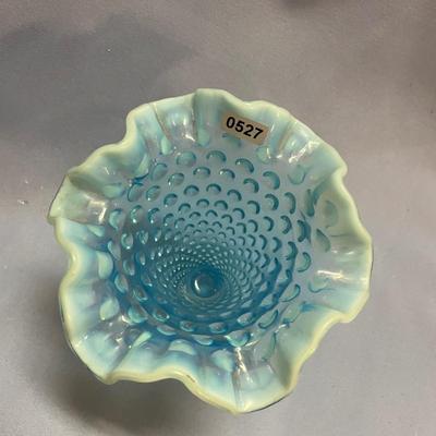 Fenton hobnail trumpet vase