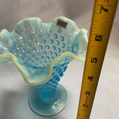 Fenton hobnail trumpet vase