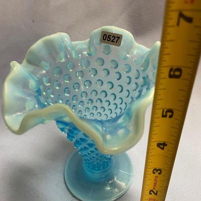 Fenton hobnail trumpet vase