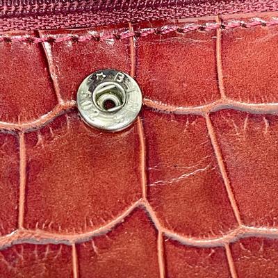Brighton Small Wallet, Burgundy Red Leather