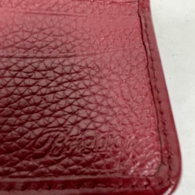 Brighton Small Wallet, Burgundy Red Leather