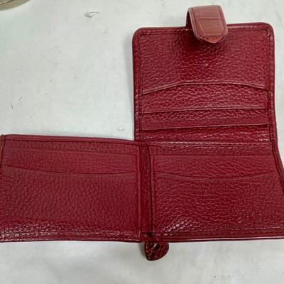 Brighton Small Wallet, Burgundy Red Leather