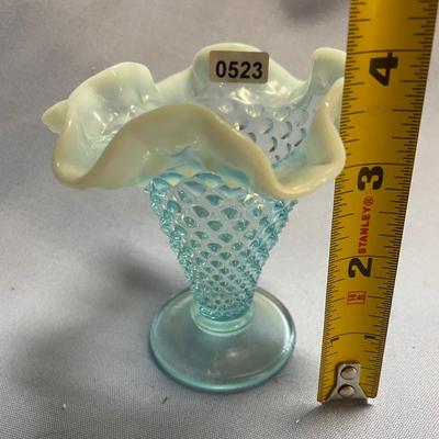 Fenton hobnail trumpet vase