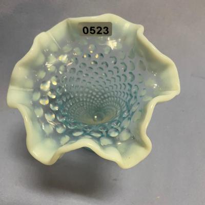 Fenton hobnail trumpet vase
