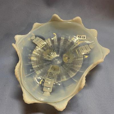 Northwood opalescent 3 footed bowl