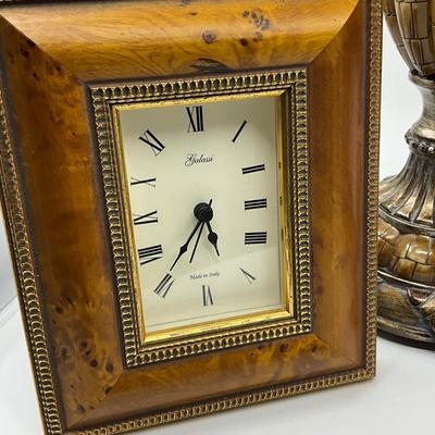 815 Galassi Italian Clock w/ Decorative Urn & Candlestick