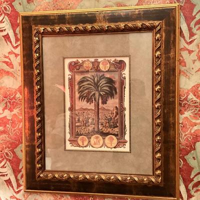 817 Framed Palm Tree Print