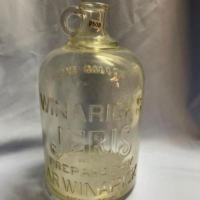 Winarick’s Jeri hair tonic glass jar