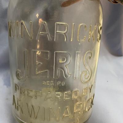 Winarick’s Jeri hair tonic glass jar