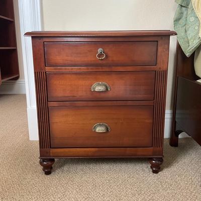 825 Pair of LANE Mahogany Nightstands
