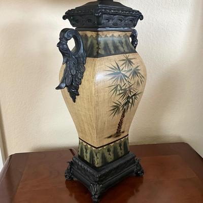 826 Pair of Palm Tree Style Lamps