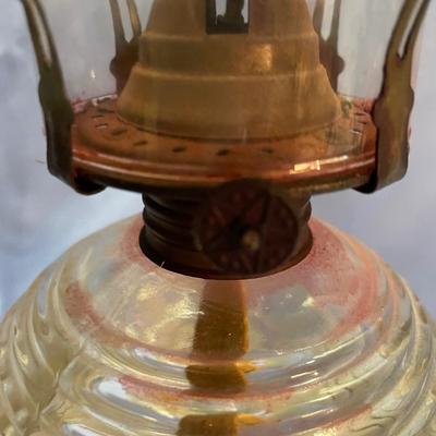 Vintage oil burning lamp