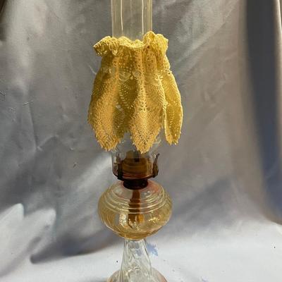 Vintage oil burning lamp