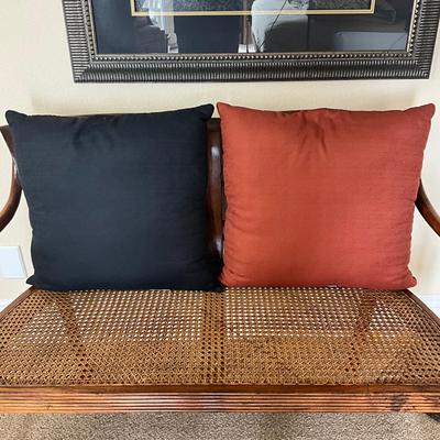 829 Pair of Palm Tree Decorative Pillows