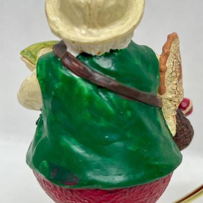 Christmas Ornament Fishing Santa