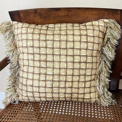 830 Set of Three Decorative Pillow w/ Palm Trees and Dancers