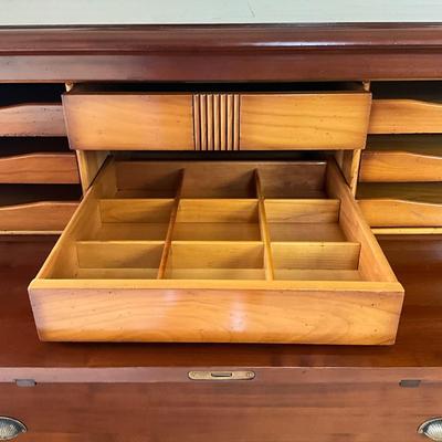 834 LANE Mahogany Secretary Chest of Drawers