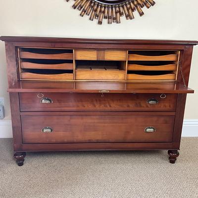 834 LANE Mahogany Secretary Chest of Drawers