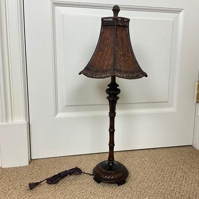836 Rattan Style Candlestick Lamp