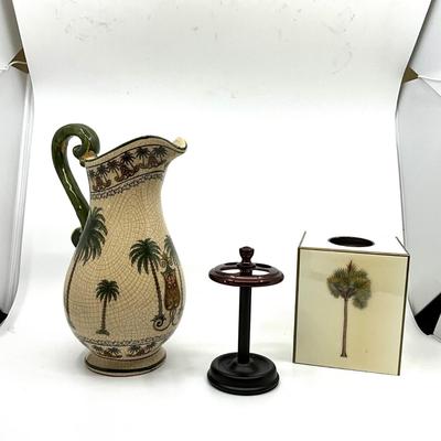844 Palm Tree Bath Decor