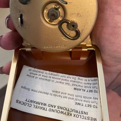 Westclox traveling alarm clock