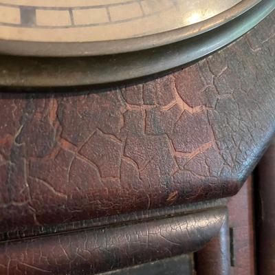Antique Octagon Eight Day Waterbury CT Wall Clock
