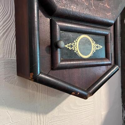 Antique Octagon Eight Day Waterbury CT Wall Clock